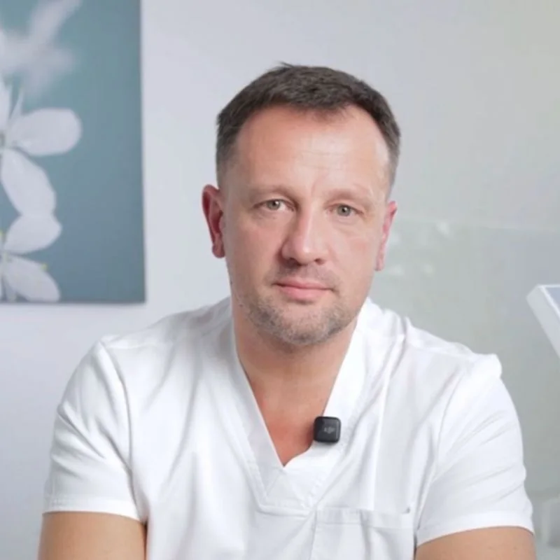 Portret lek. dent. Oresta Shtuki w gabinecie